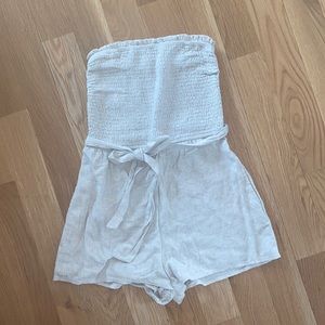 Abercrombie tie front romper